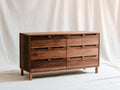 Cassettiera - Legno di noce - 125x45x82 cm - Marrone noce - Stile moderno
